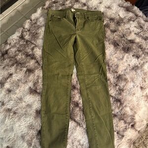 J. Crew Stretch Olive Trousers
